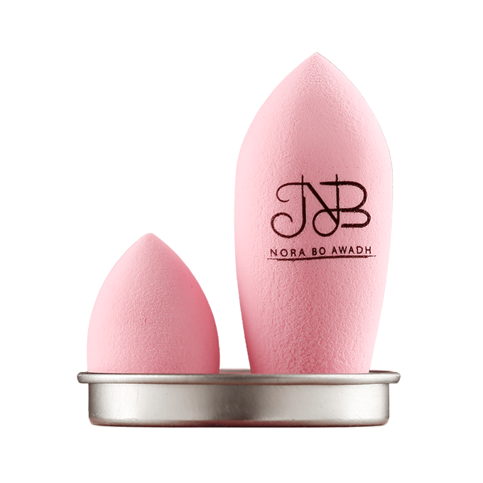 Nora-Bo-Awadh-Two-Professional-Makeup-Sponges-Pink
